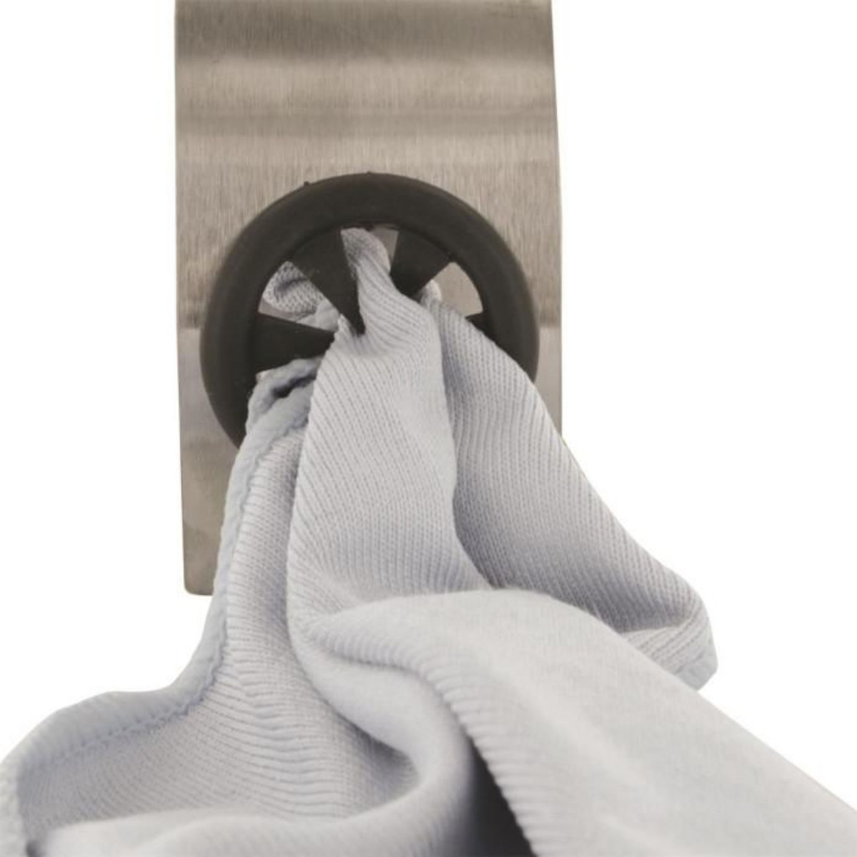 Paris Prix Accroche Torchon Adhésif  Spin  8cm Argent