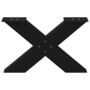 Voir la diapositive 5 : VIDAXL Pieds de table basse forme de X 2 pcs noir 60x(30-31) cm acier
