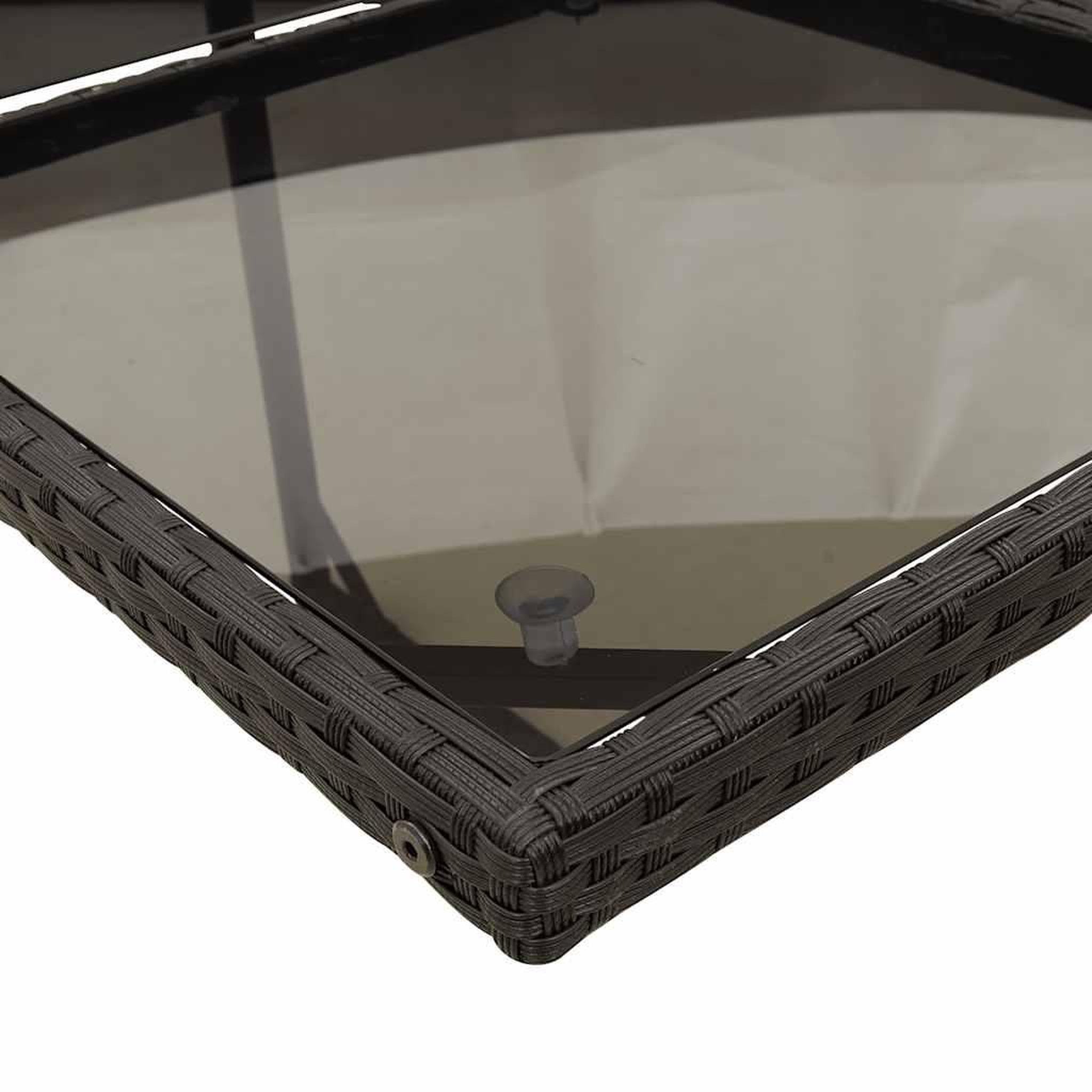 Voir la diapositive 4 : VIDAXL Ensemble a manger de jardin 11 pcs coussins noir resine tressee