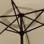 VIDAXL Parasol d'exterieur avec poteau en metal 300 cm Taupe