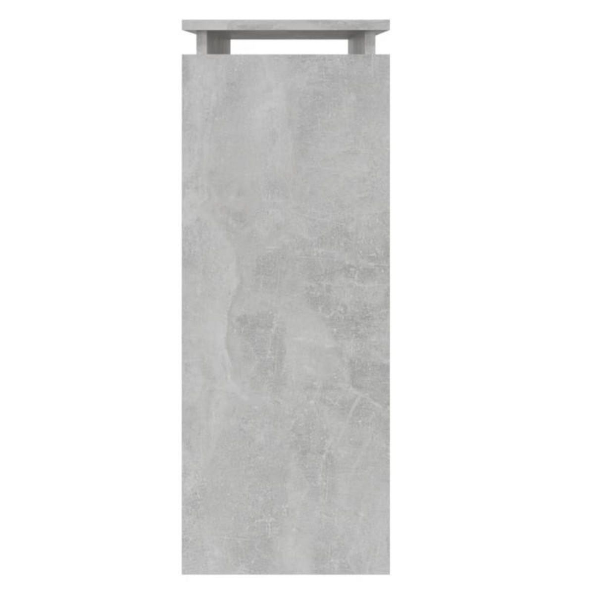 VIDAXL Table console Gris béton 80x30x80 cm Aggloméré