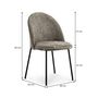 Voir la diapositive 6 : IDIMEX Lot de 2 chaises CASSIE en tissu