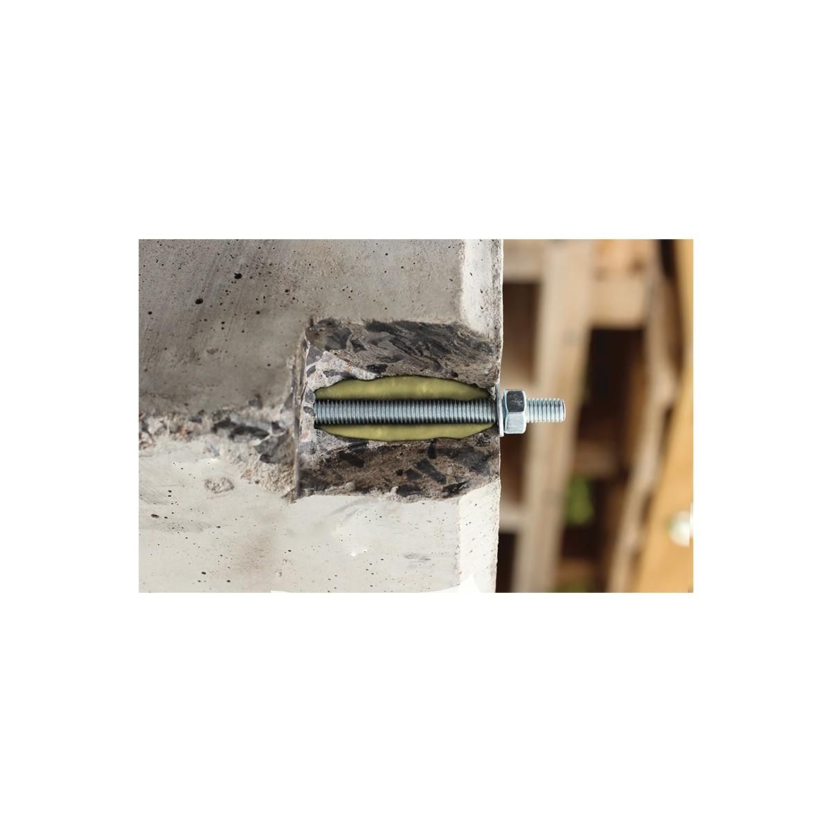 SCELL-IT Kit de Scellement chimique Tiges INOX M8 Garanties à vie Jsqu'à 500Kg résistance SCELL-IT