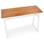 Voir la diapositive 6 : Paris Prix Table de Bar en Bois Design  Javier  150cm Blanc