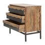 Voir la diapositive 3 : Paris Prix Commode 3 Tiroirs en Bois  Yellowstone  88cm Marron