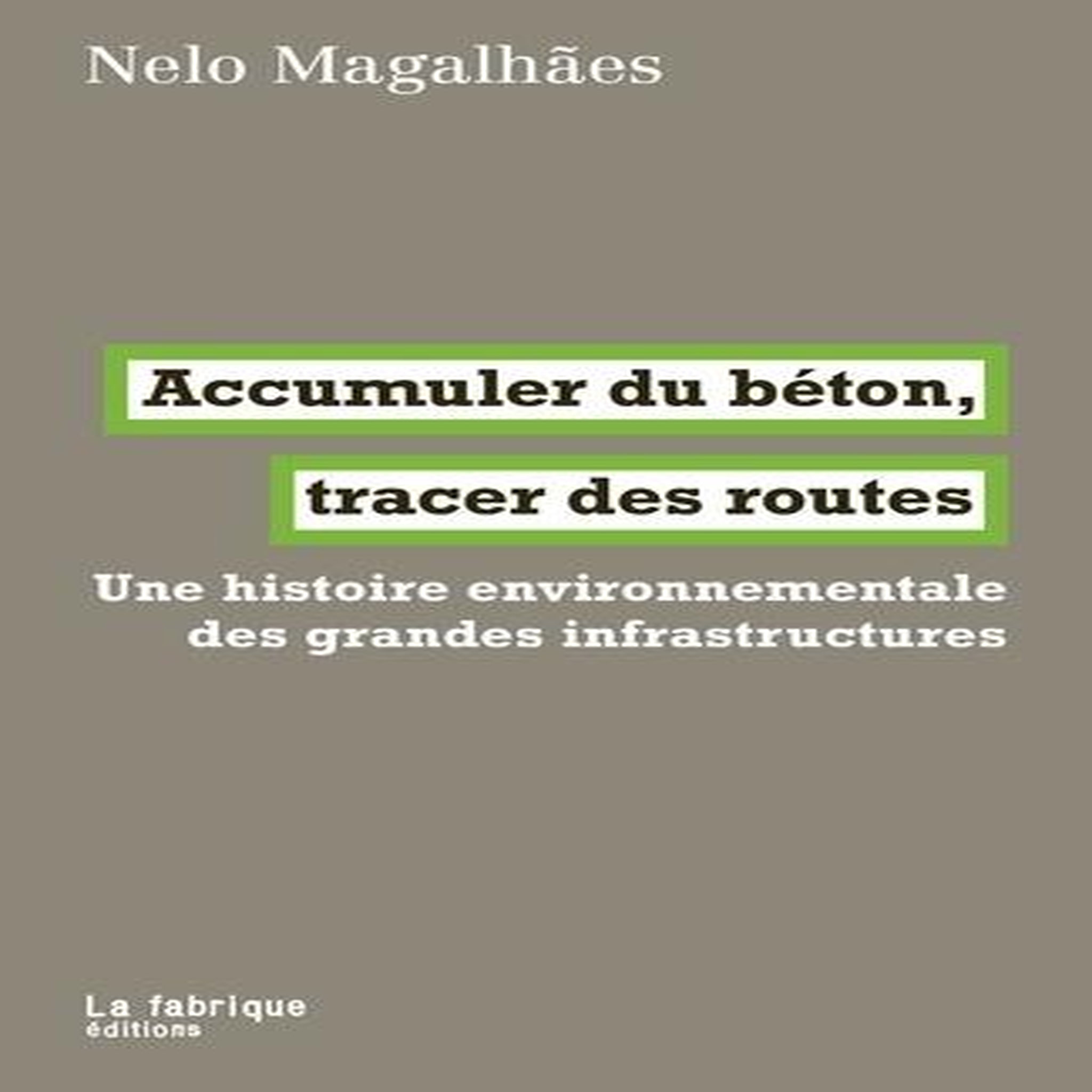 ACCUMULER DU BETON, TRACER DES ROUTES. UNE HISTOIRE ENVIRONNEMENTALE DES GRANDES INFRASTRUCTURES, Magalhaes Nelo