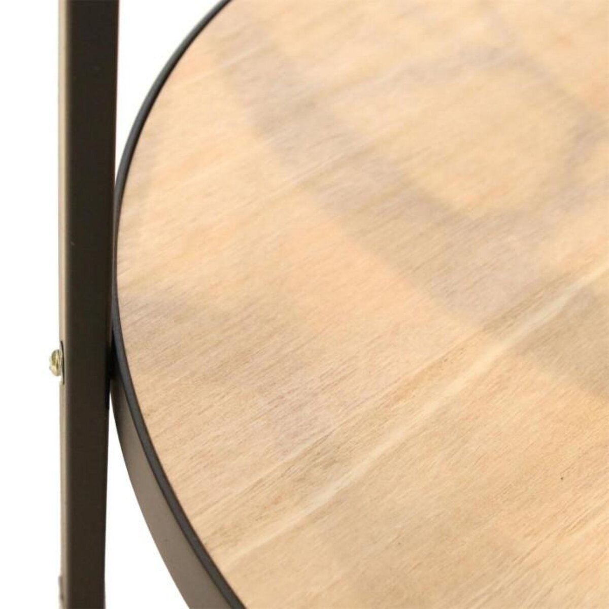 Paris Prix Table d'Appoint Design  Plateau Horloge  40cm Noir