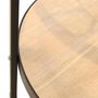 Voir la diapositive 5 : Paris Prix Table d'Appoint Design  Plateau Horloge  40cm Noir