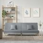Voir la diapositive 1 : VIDAXL Canape-lit a gris clair tissu