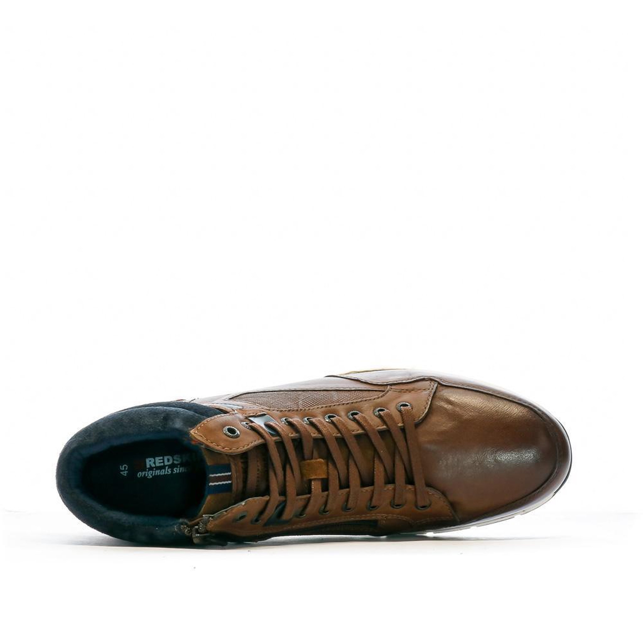 Voir la diapositive 4 : REDSKINS Baskets Marron Foncé Homme Redskins Zouki
