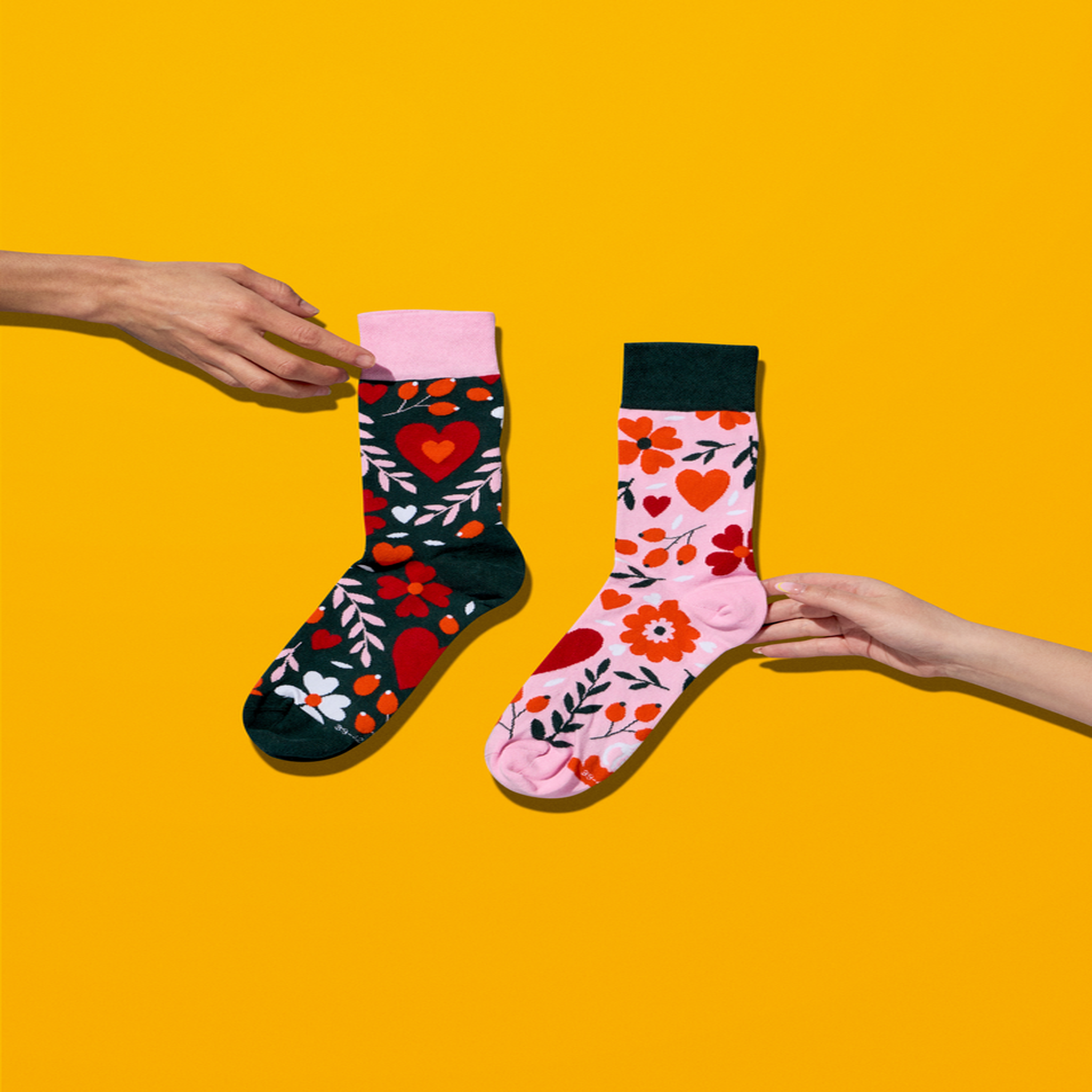 Voir la diapositive 5 : DEDOLES Chaussettes amour floral