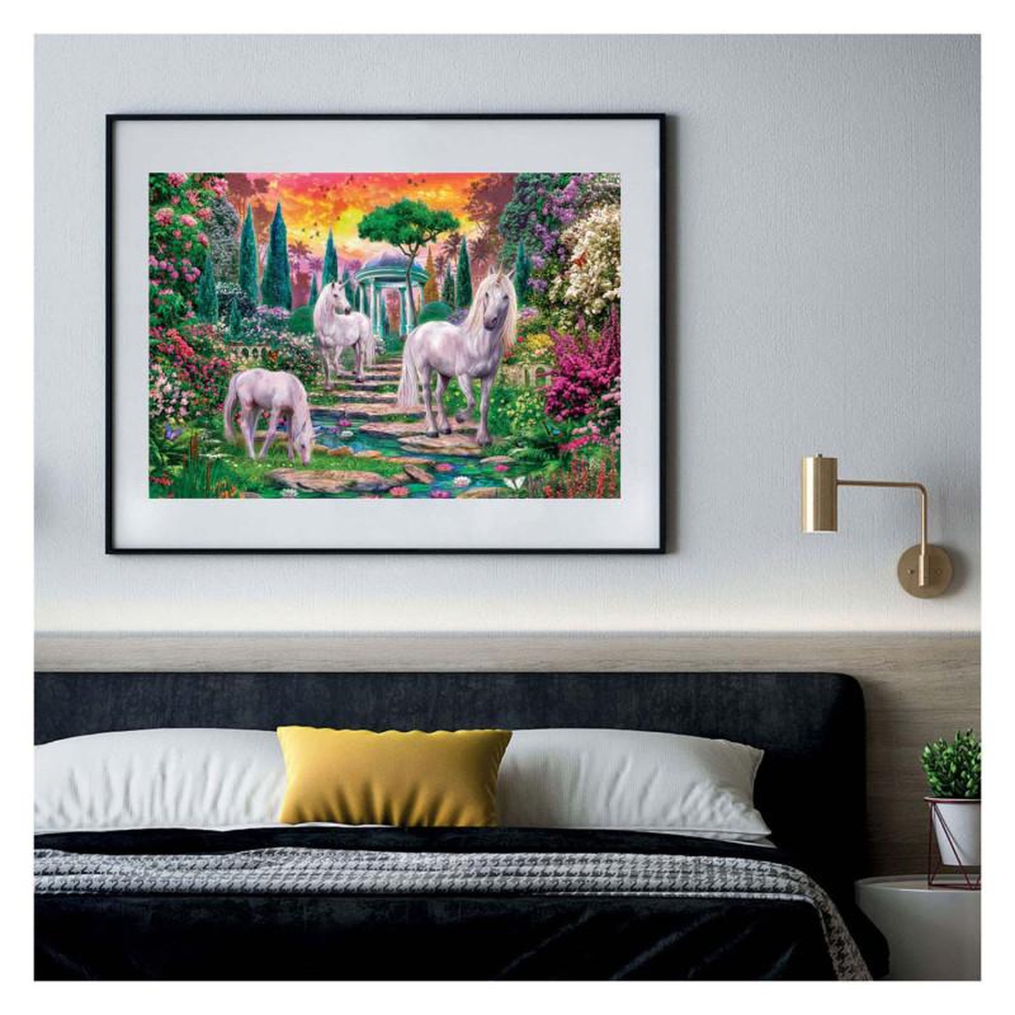 Voir la diapositive 4 : CLEMENTONI Puzzle Clementoni Licornes Jardin Classique 2000 pièces