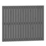 Voir la diapositive 2 : VIDAXL Tete de lit murale Gris 108x3x90 cm Bois massif de pin
