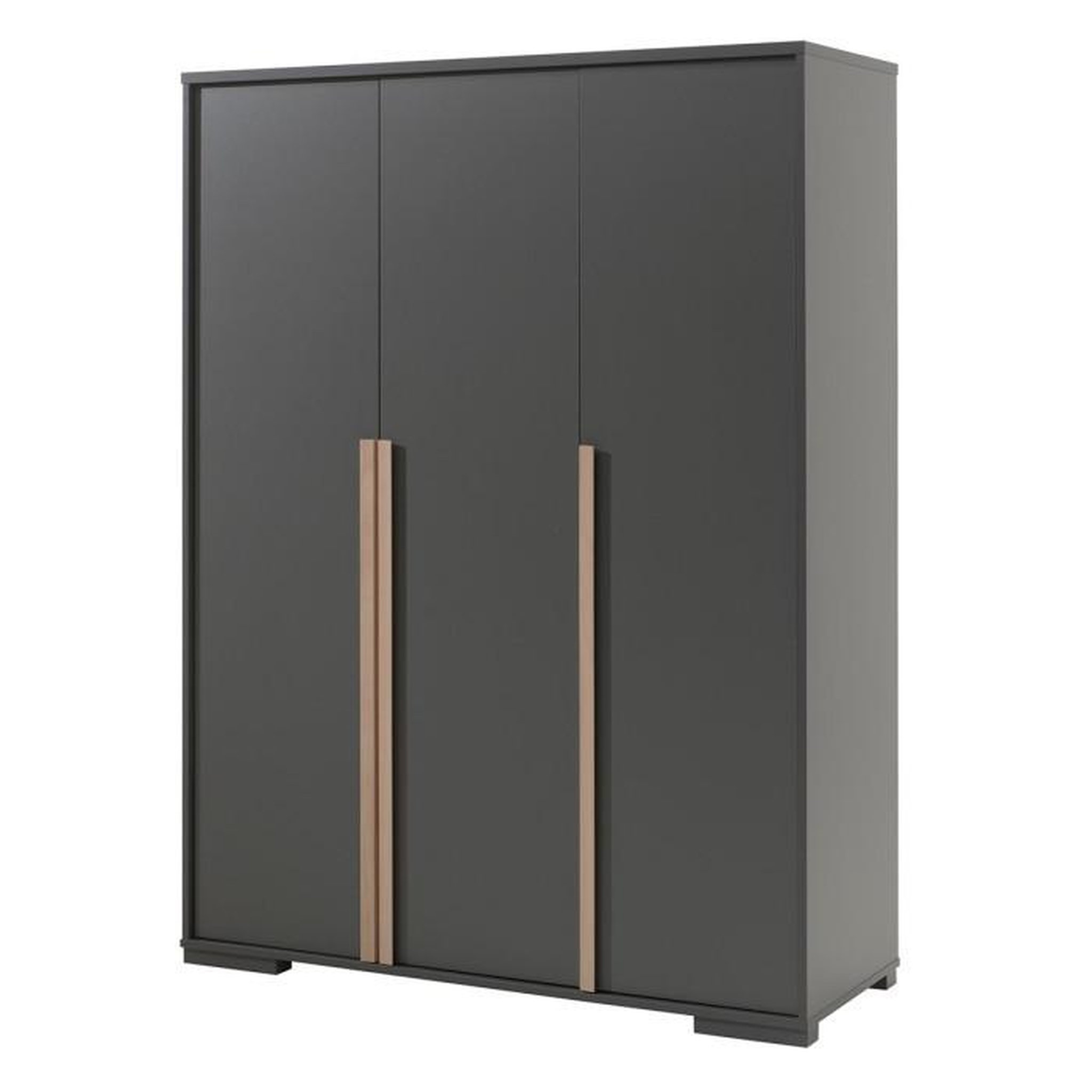 Voir la diapositive 1 : Paris Prix Armoire 3 Portes  London  195cm Gris Anthracite