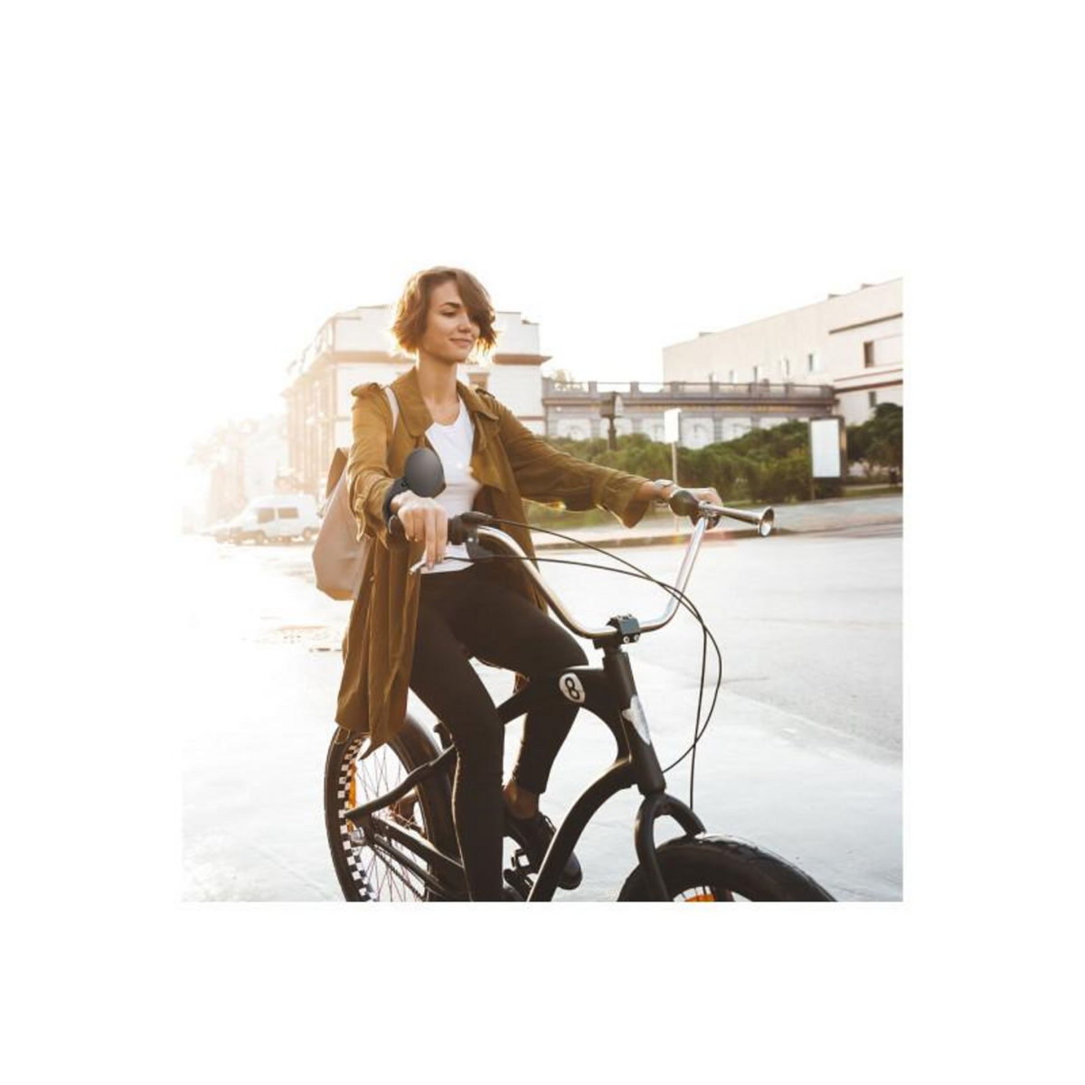 TNB Rétroviseur vélo Tnb URBAN MOOV Retroviseur bout de cintre de velo noir