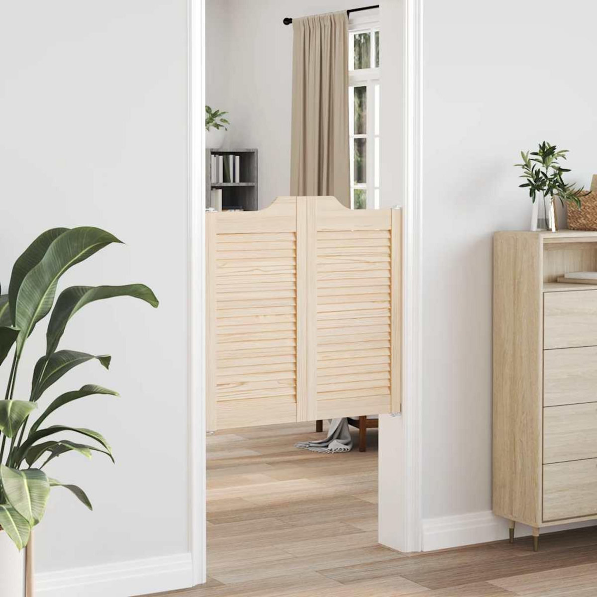 VIDAXL Portes battantes a persiennes 1paire 80 x 80 cm bois massif Pin