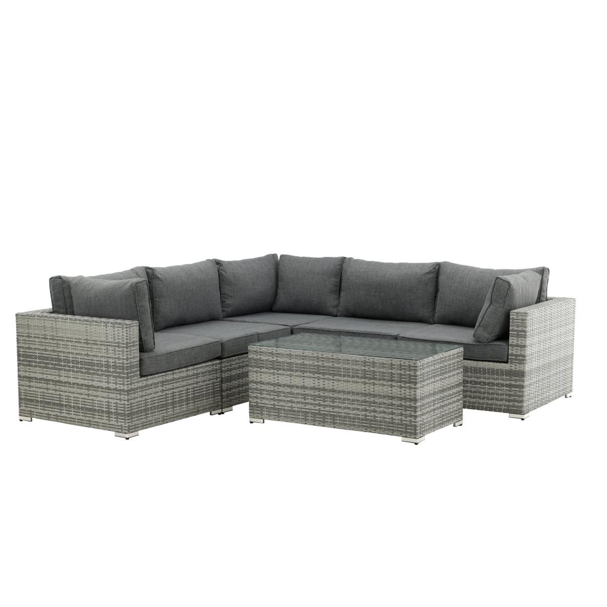 Paris Prix Salon d'angle de jardin  amazona  249cm gris