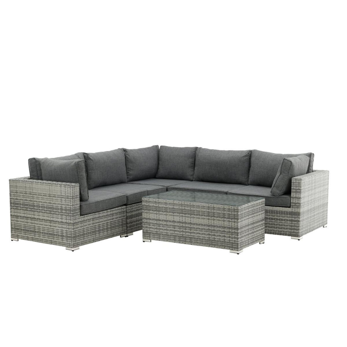 Paris Prix Salon d'Angle de Jardin  Amazona  249cm Gris