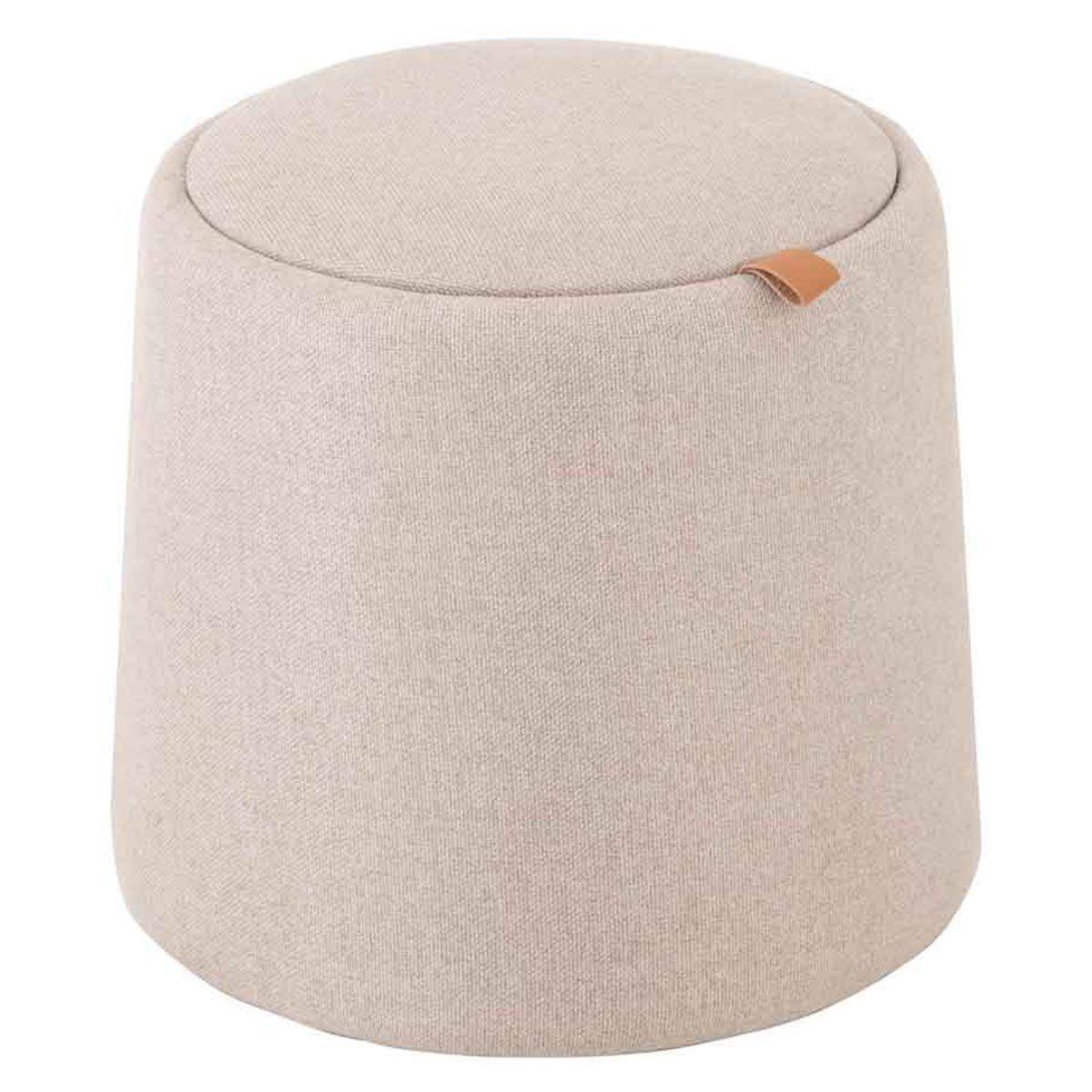 J-LINE Pouf rond design  munica  43cm beige
