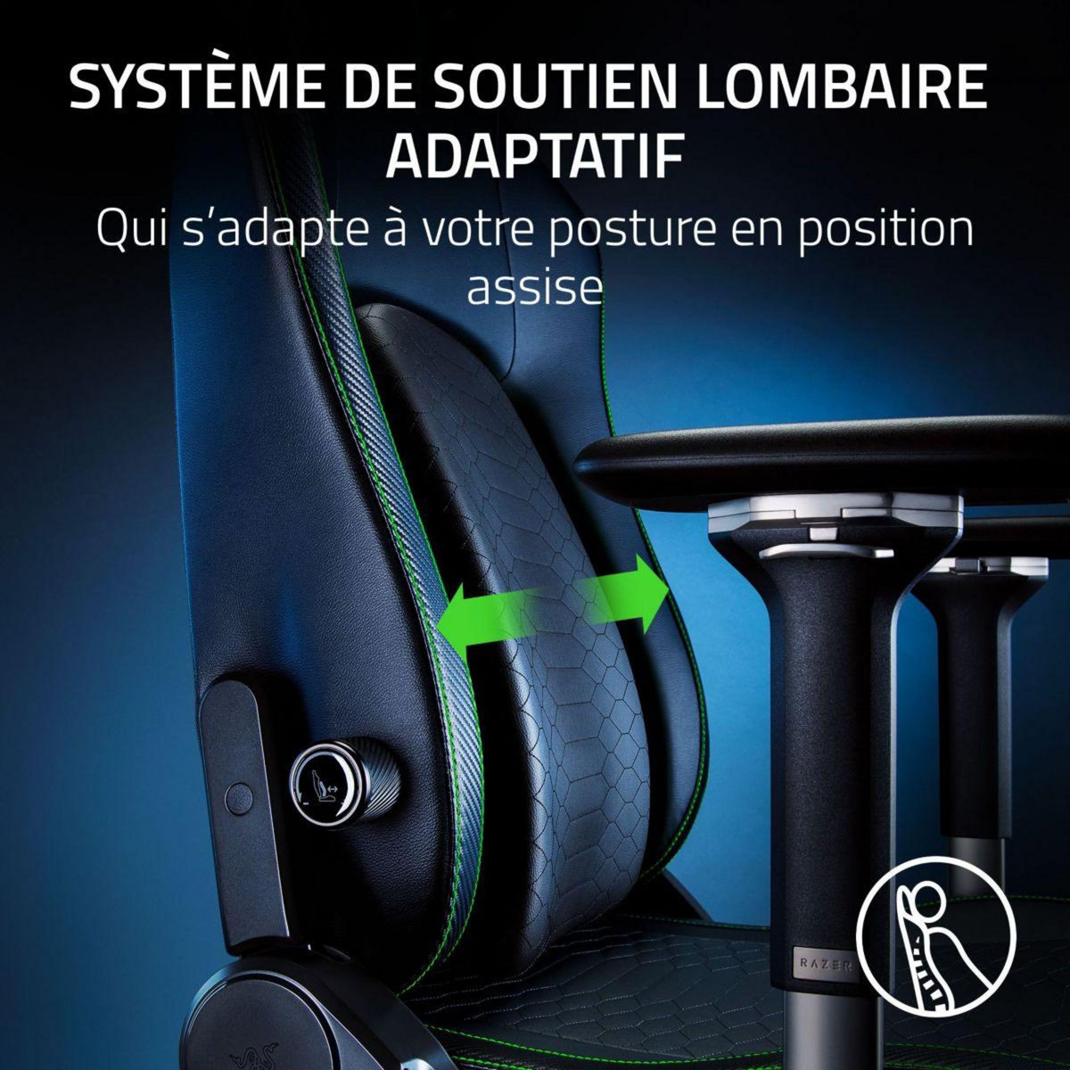 Razer Chaise gaming Iskur V2 Fabric