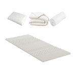 OLYMPE LITERIE OLYMPE LITERIE | Pack DOUCE NUIT Surmatelas + Protège matelas + Couette + Oreiller. Coloris disponibles : Blanc