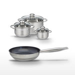 ELO Lot Poêle 24 cm & 3 Faitouts Elo Profi Therm Platinum