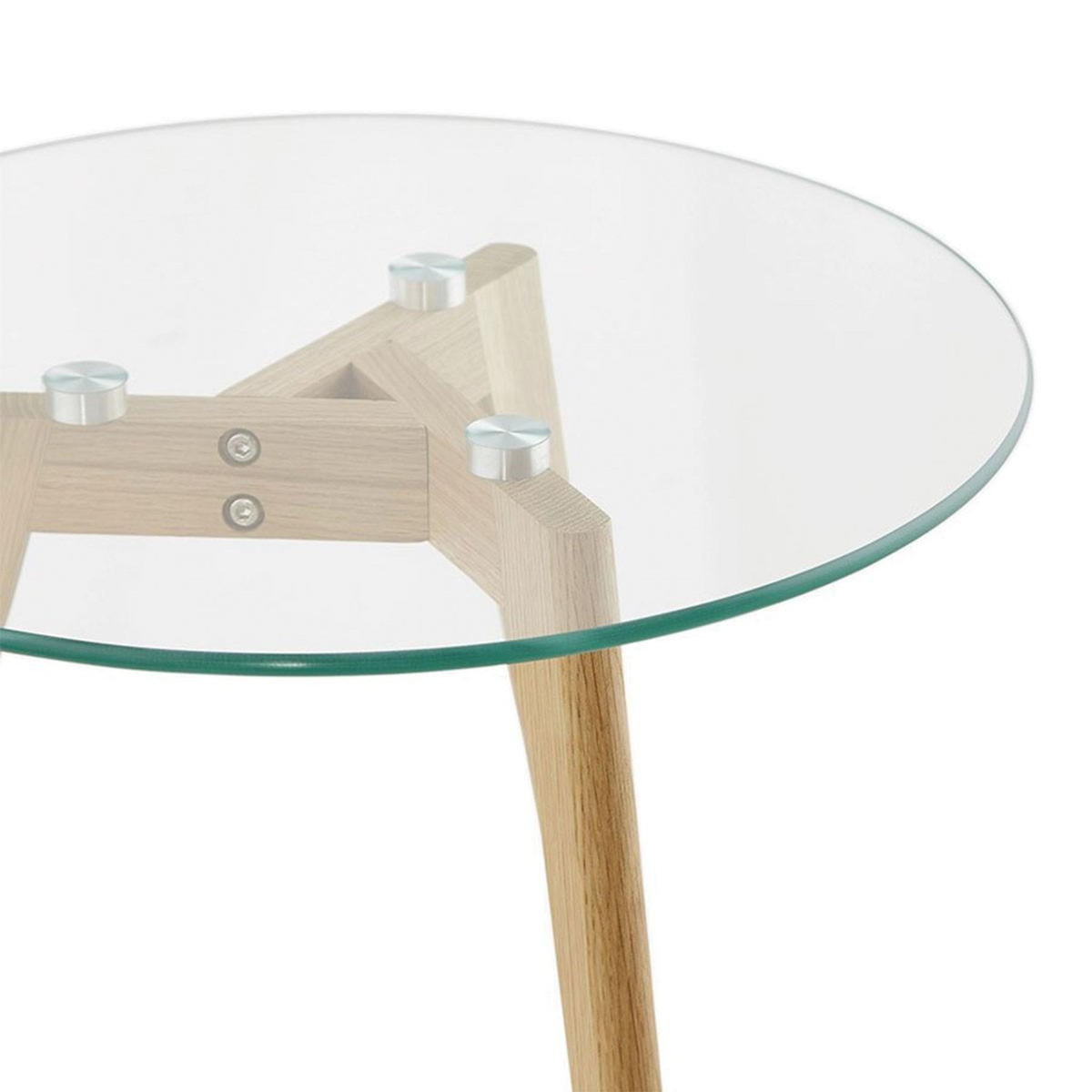 Paris Prix Lot de 2 Tables d'Appoint  Kastra  50cm Transparent