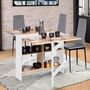 Voir la diapositive 7 : Table console extensible avec rangements L150 cm JESSIE