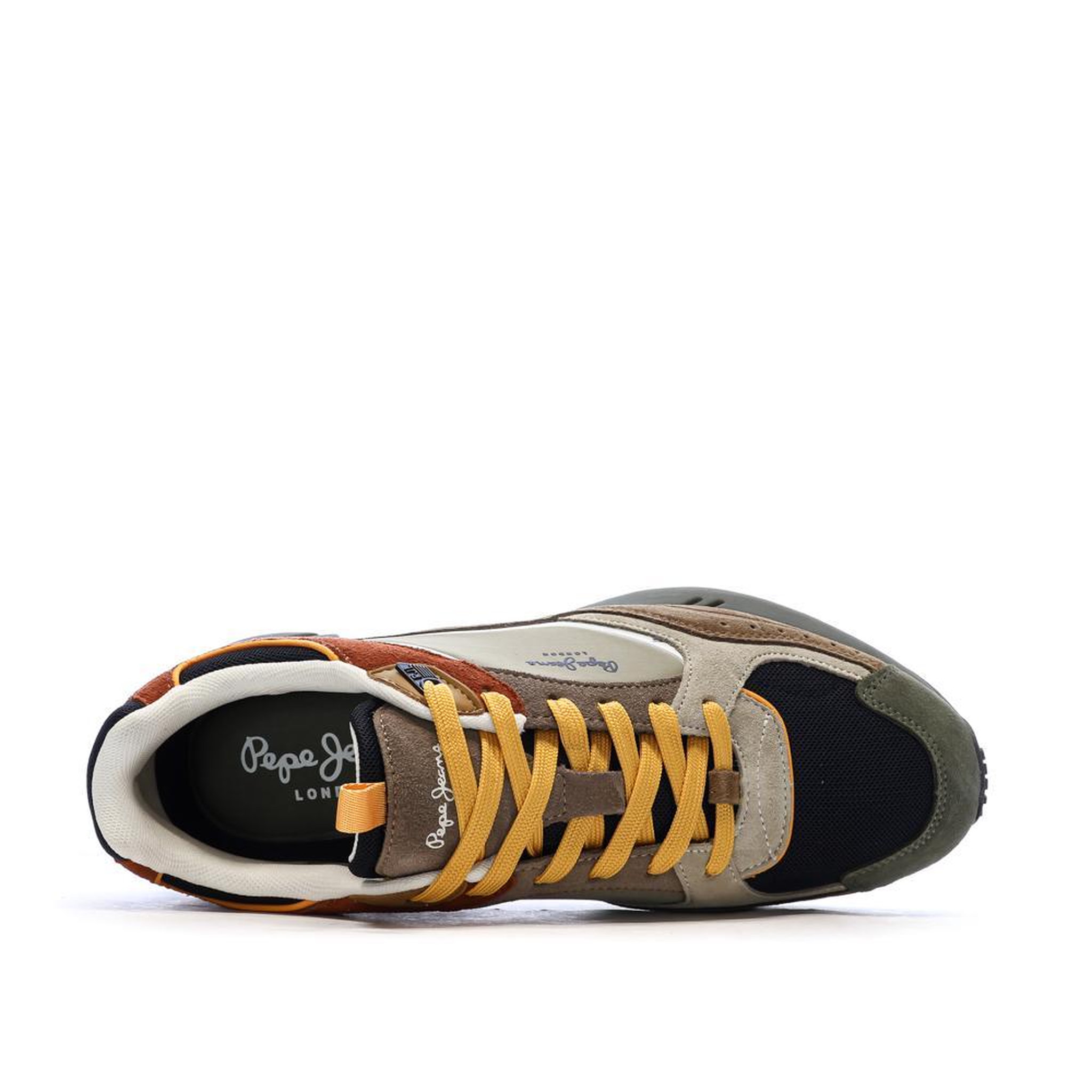 Voir la diapositive 4 : Pepe Jeans Baskets Marron Homme Pepe jeans Marlon