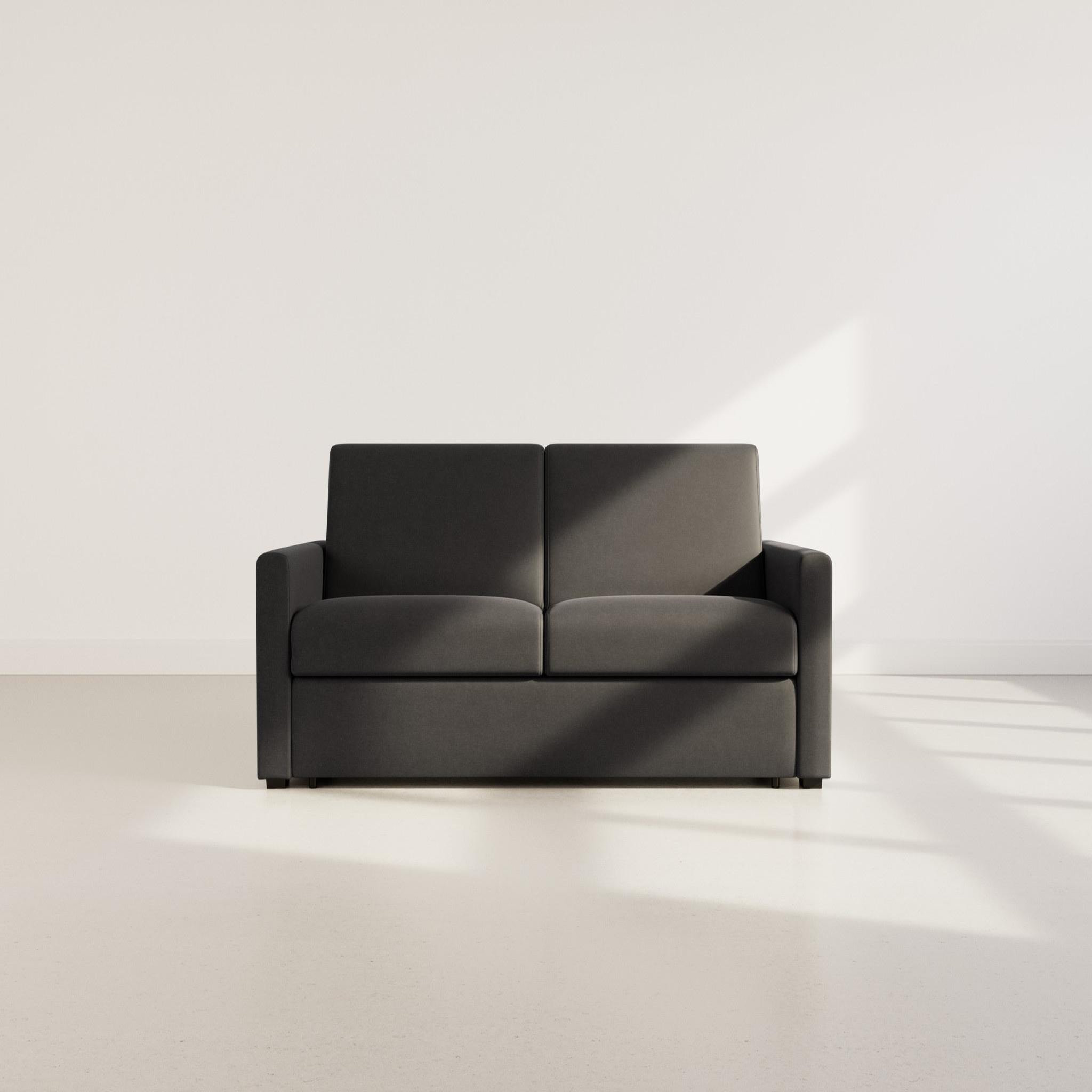 Voir la diapositive 5 : BEST MOBILIER Julia - canapé 3 places convertible express couchage quotidien 140 cm matelas 18 cm en tissu