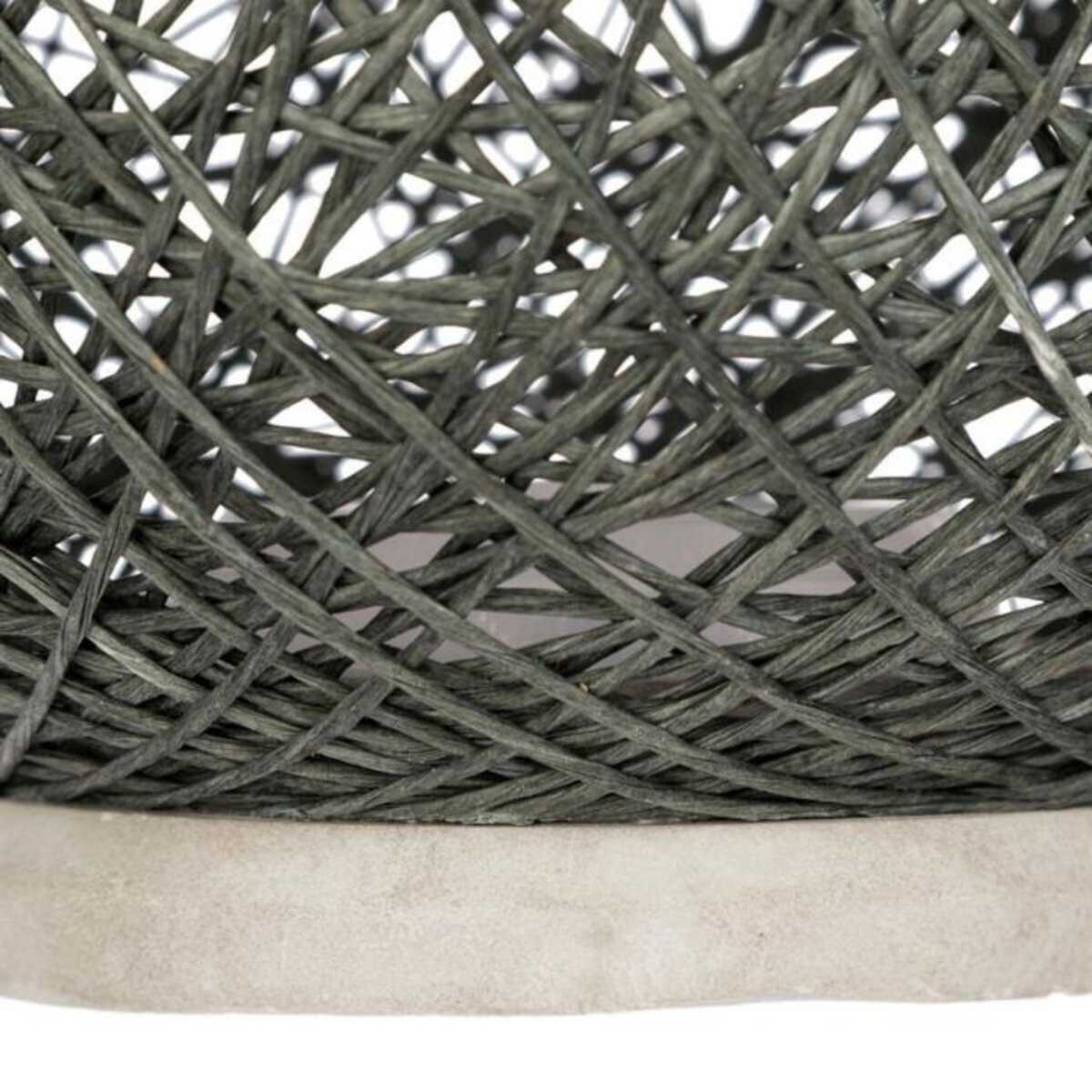 ATMOSPHERA Lampe à Poser Papier  Boule  20cm Gris