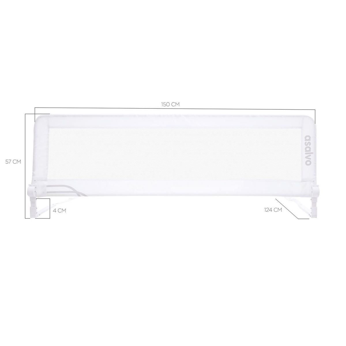 Asalvo Rail de lit 2 en 1 - blanc