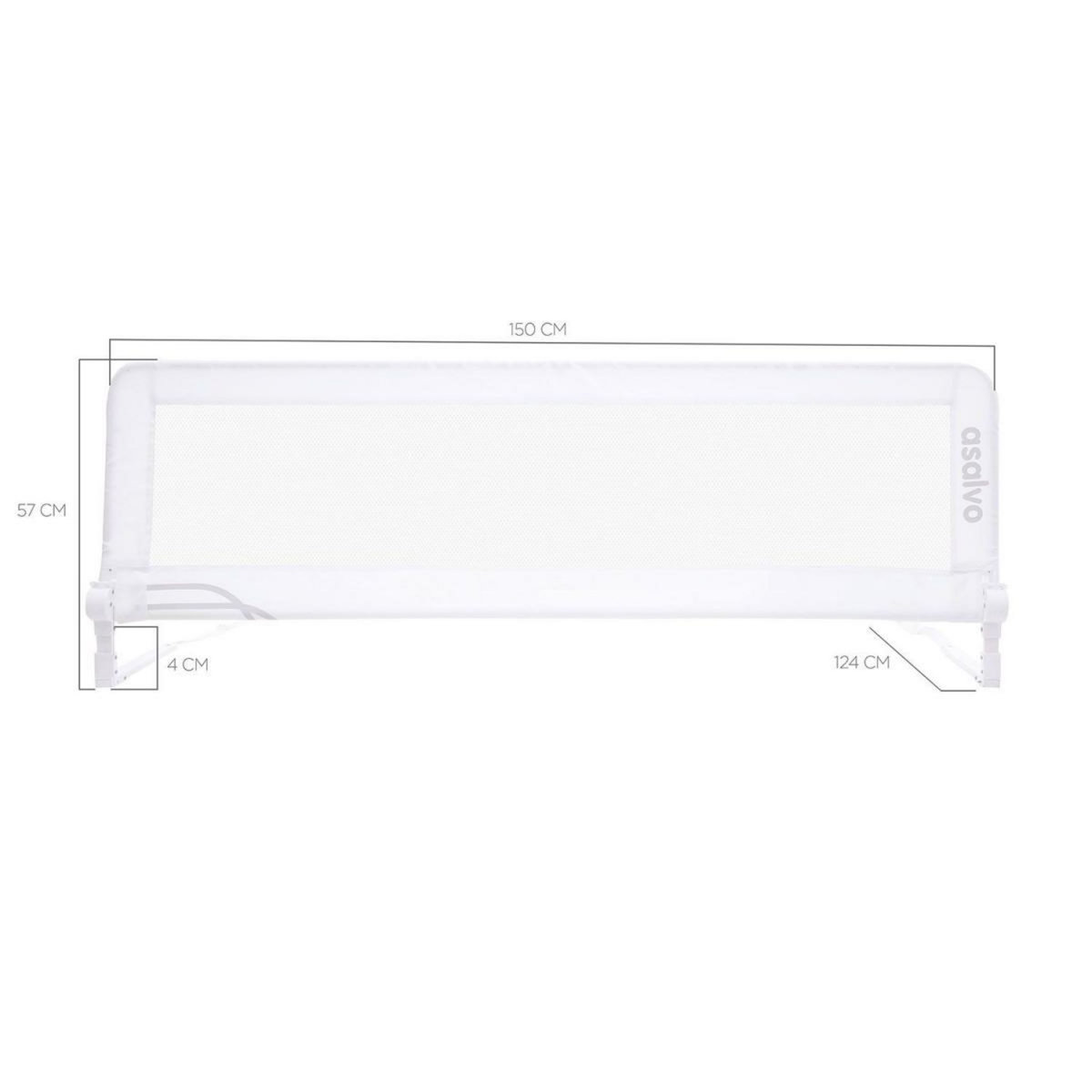 Asalvo Rail de lit 2 en 1 - blanc