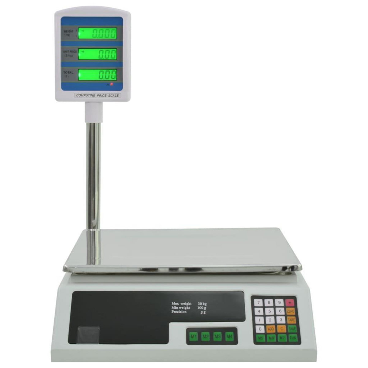 VIDAXL Balance electronique avec LCD pour colis 30 kg