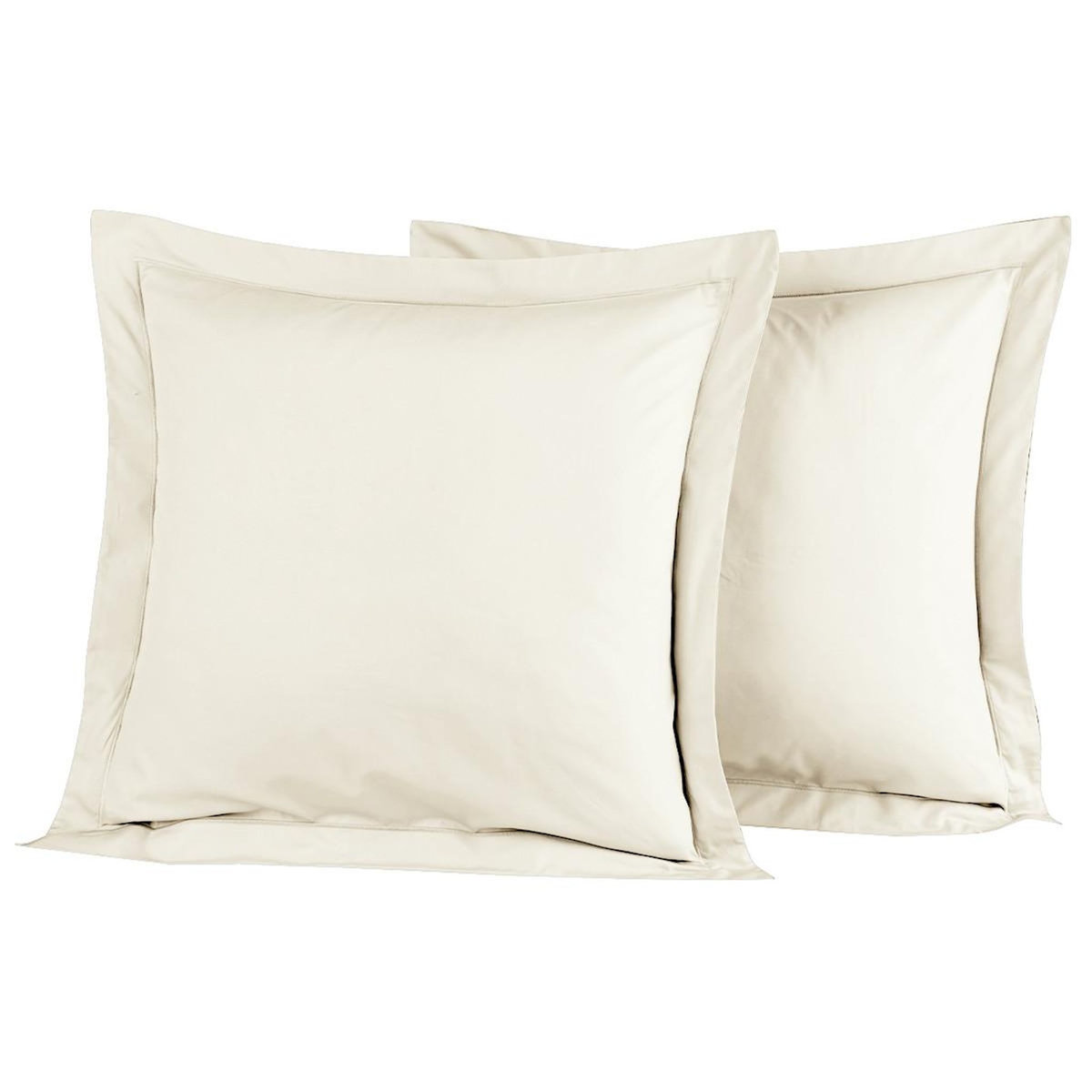 Sensei Maison Lot de 2 taies d'oreiller en percale de coton SOFT PERCALE
