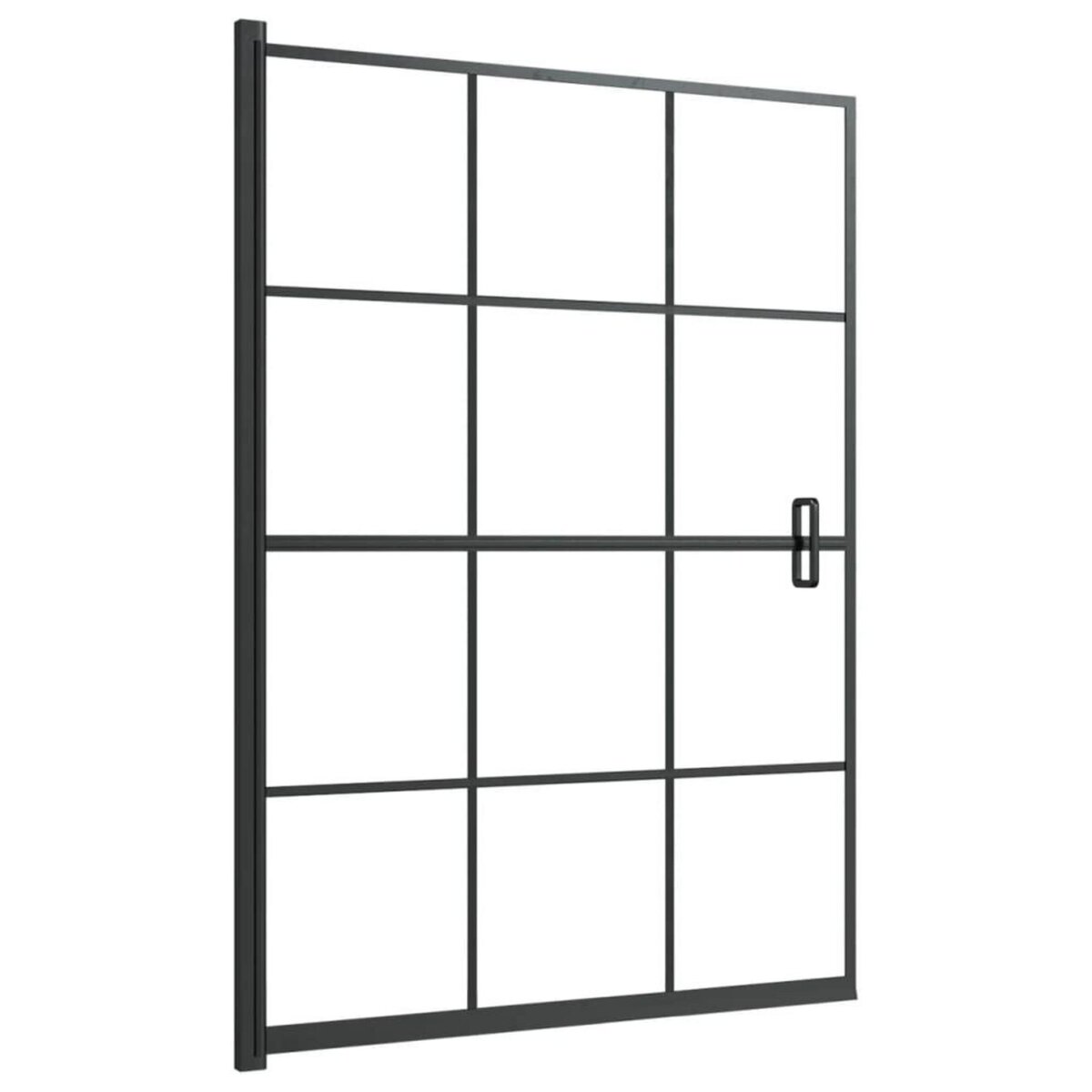 VIDAXL Cabine de douche ESG 100x140 cm Noir