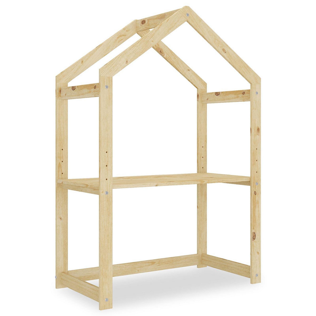 IDIMEX Bureau enfant évolutif LIA en forme de maison, en pin massif