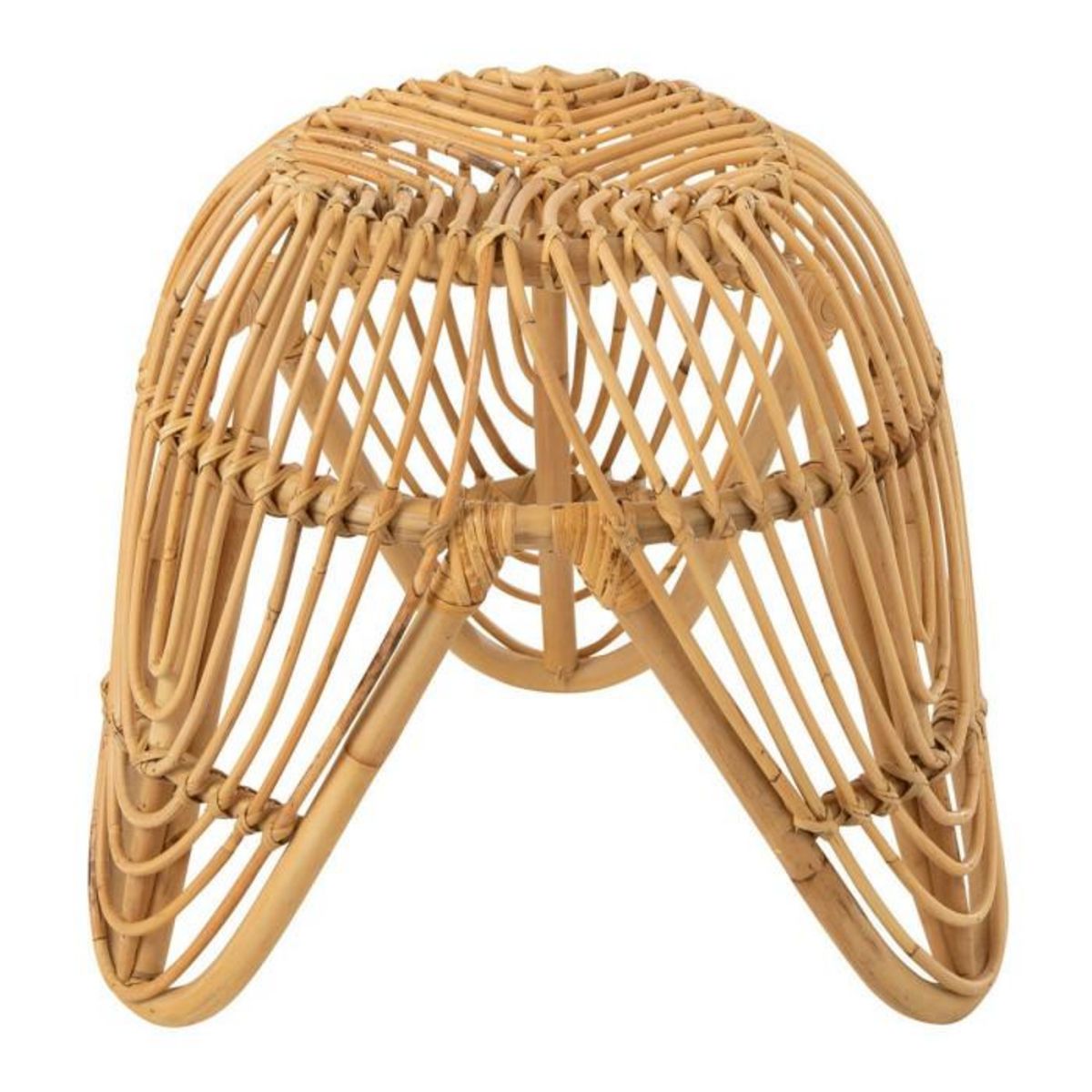 Paris Prix Tabouret Design en Rotin  Léa  44cm Naturel