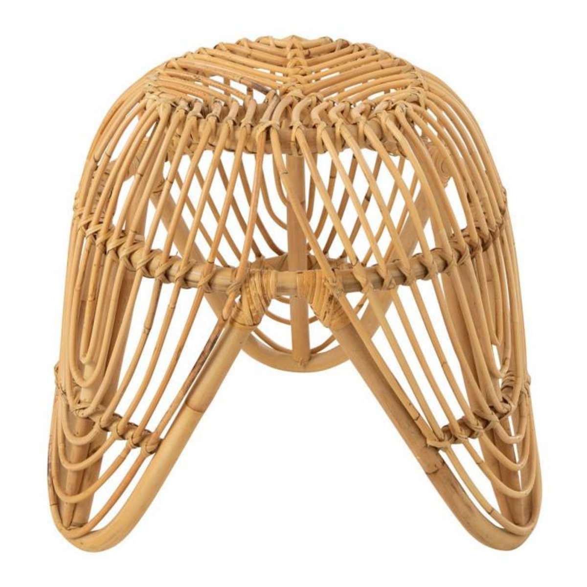 Paris Prix Tabouret Design en Rotin  Léa  44cm Naturel