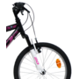 Voir la diapositive 4 : Vélo enfant - VTT 20'' Tout Suspendu Fille   Teens    pour enfant de 120 à 140 cm - Cadre acier suspendu - Fourche télescopique - 6 Vitesses  - Dérailleur Shimano TY21 -  Béquille  & Frein V-Brake + Jantes en aluminium