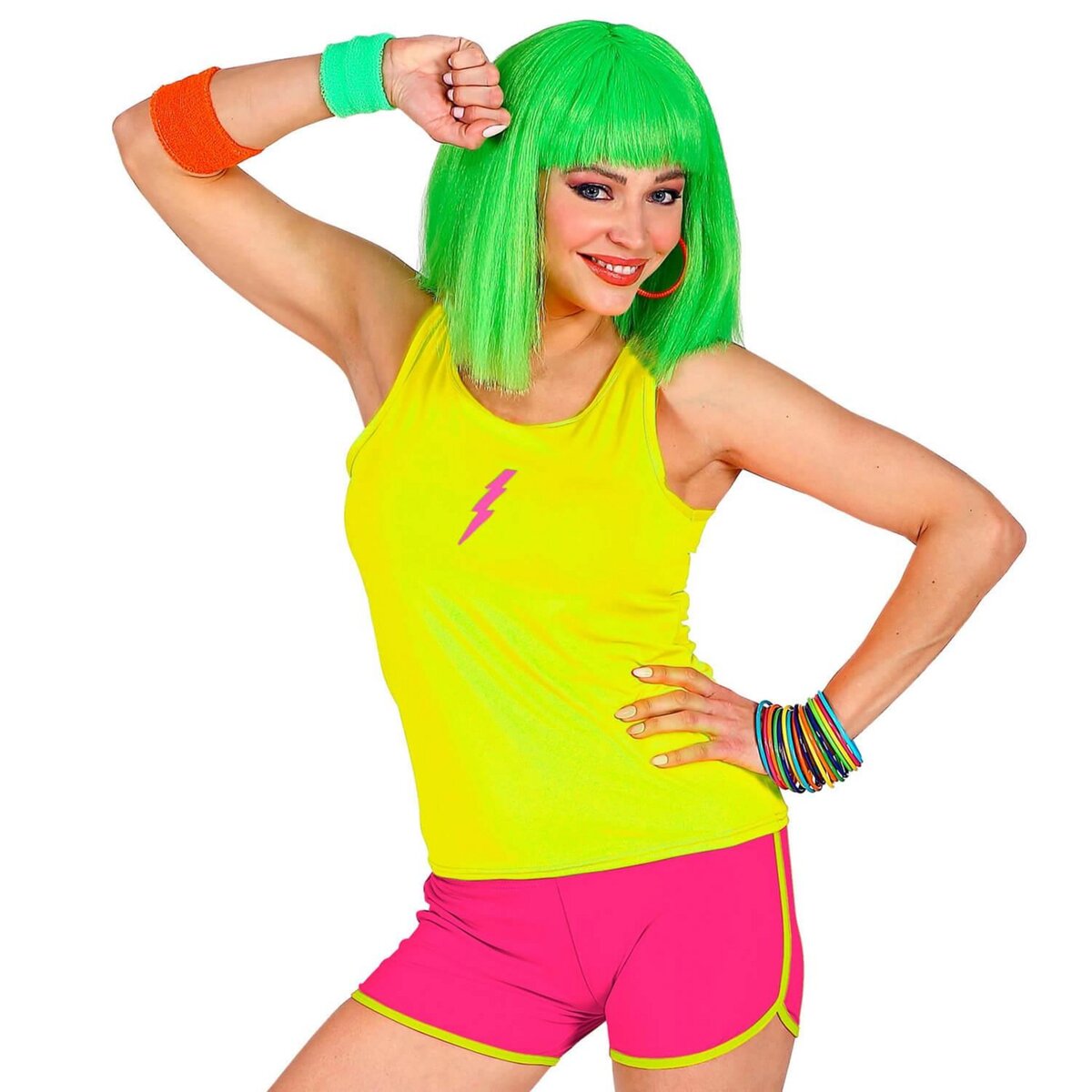 Short shop femme fluo