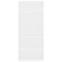 Voir la diapositive 4 : VIDAXL Bibliotheque a 5 niveaux Blanc 80x30x189 cm Bois d'ingenierie