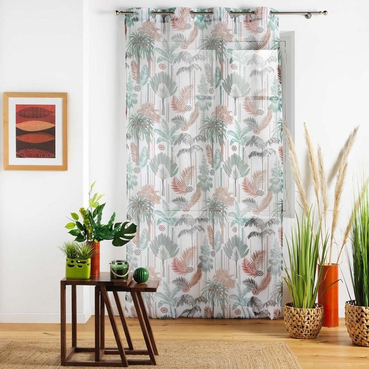 Douceur d'Intérieur Voilage à œillets 140x240 Sable Terra Nova