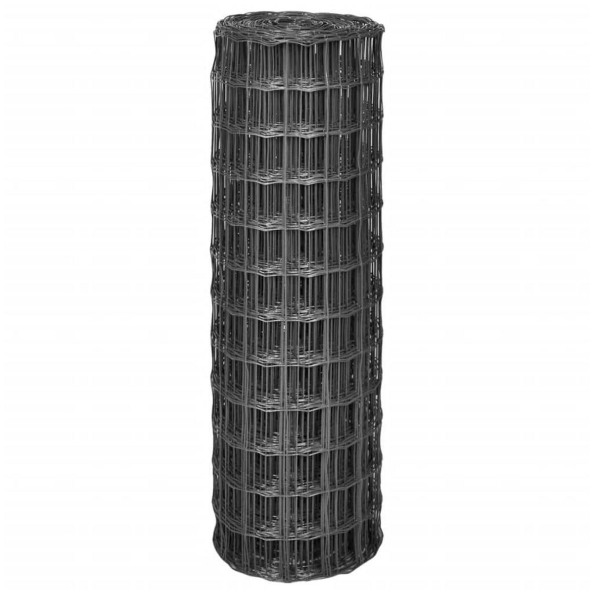 VIDAXL Cloture euro Acier 10 x 1,2 m Gris