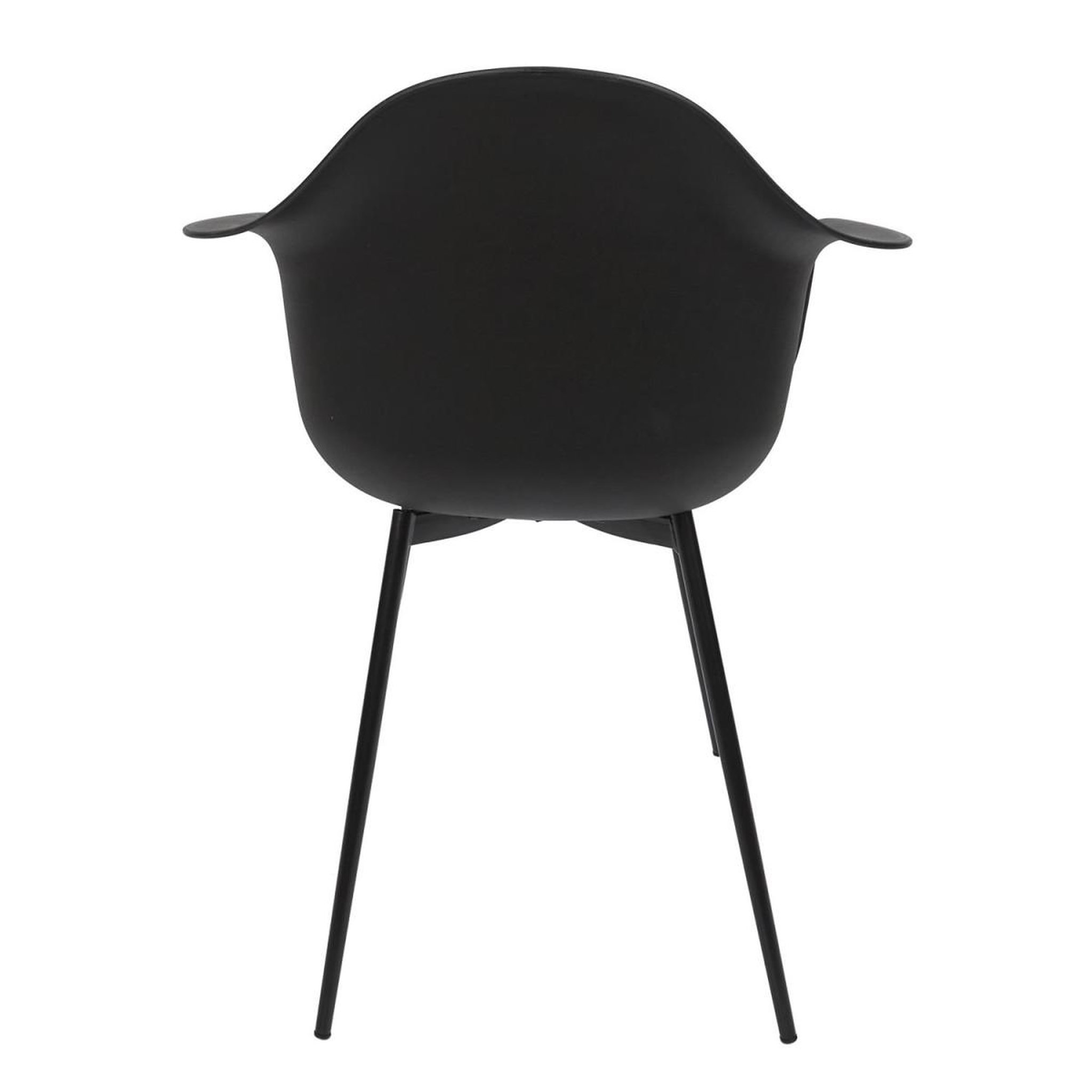 Voir la diapositive 6 : The Home Deco Factory Lot de 4 chaises fauteuil  gustav  85cm noir