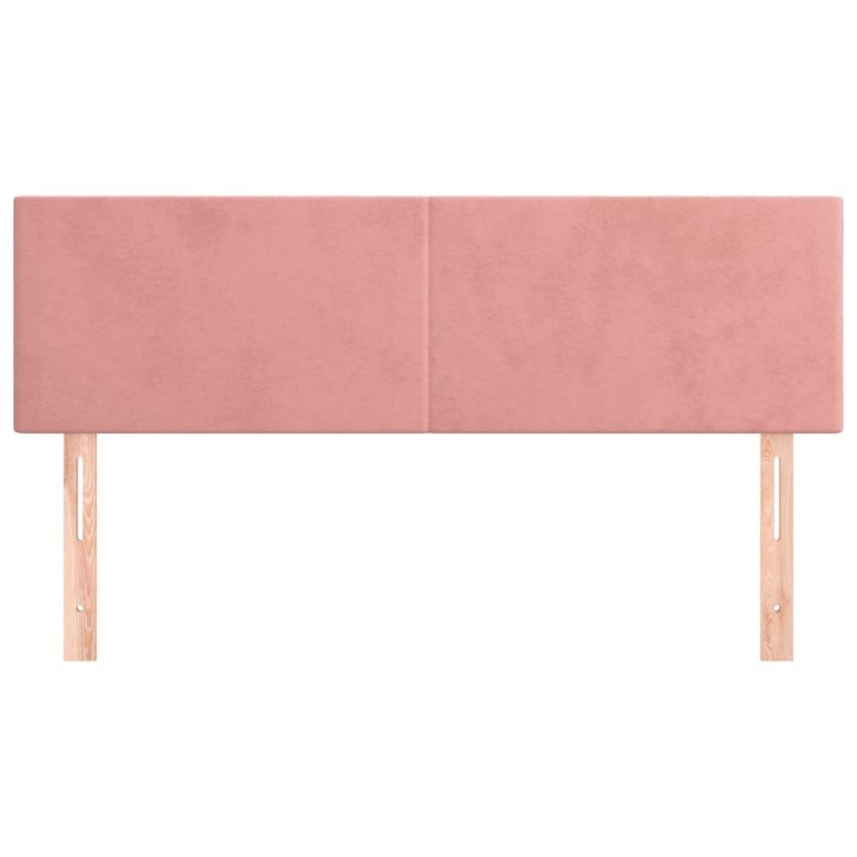 VIDAXL Tetes de lit 2 pcs Rose 72x5x78/88 cm Velours