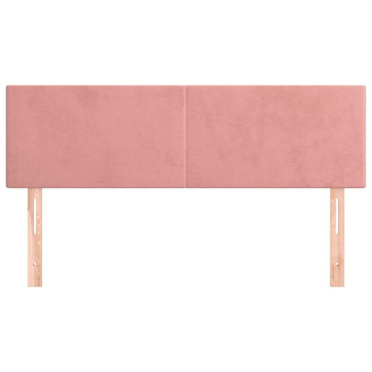 VIDAXL Tetes de lit 2 pcs Rose 72x5x78/88 cm Velours