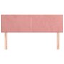 Voir la diapositive 3 : VIDAXL Tetes de lit 2 pcs Rose 72x5x78/88 cm Velours
