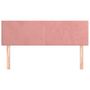 Voir la diapositive 3 : VIDAXL Tetes de lit 2 pcs Rose 72x5x78/88 cm Velours