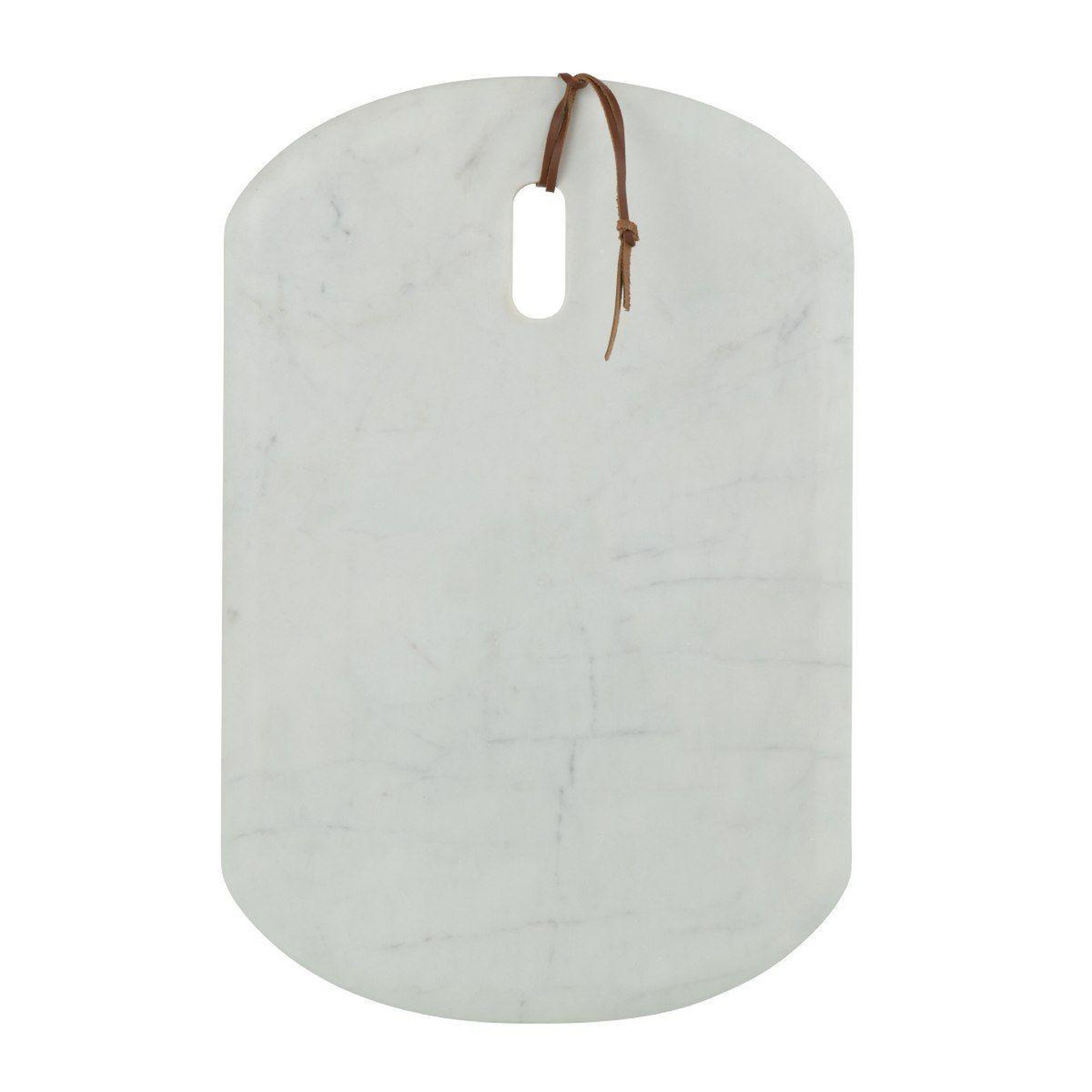 J-LINE Planche à Découper en Marbre  Puglia  45cm Blanc